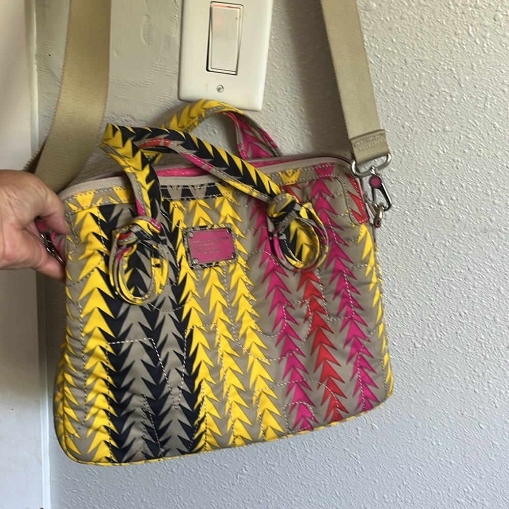 Marc By Marc Jacobs Yellow and Pink Laptop Bag